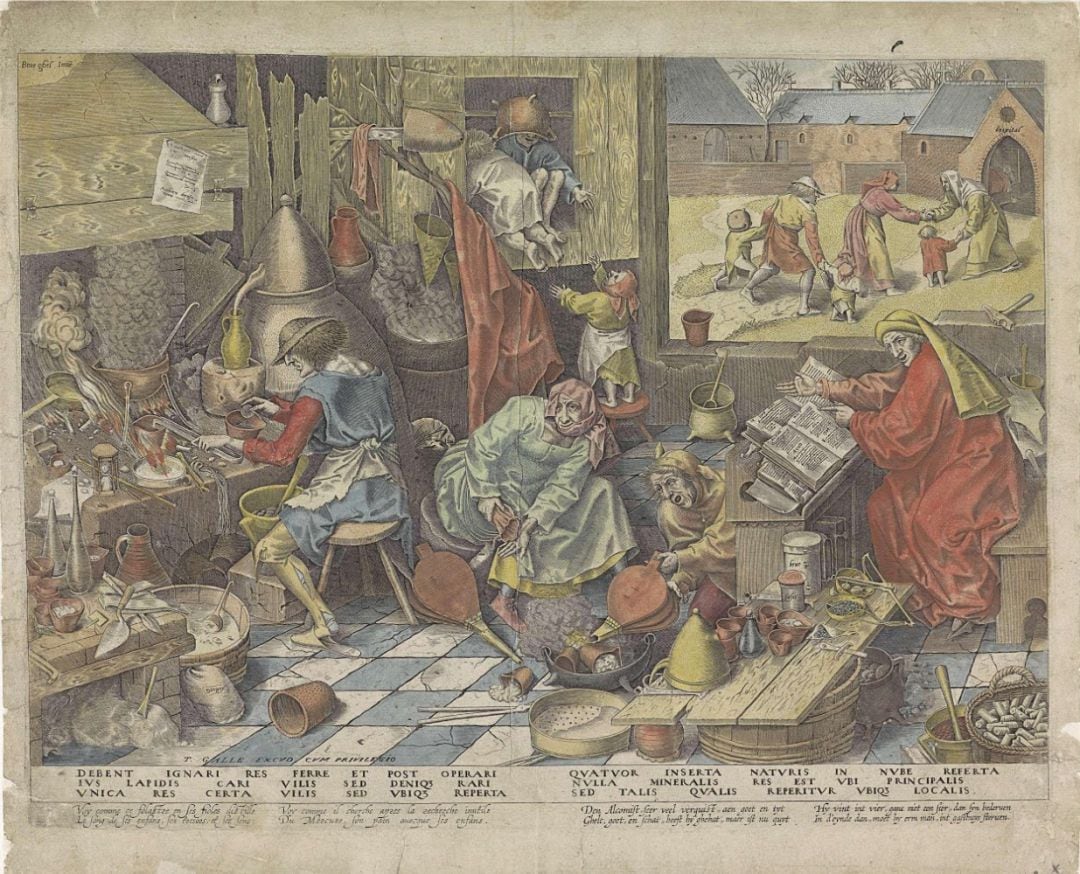 El alquimista, de Philip Galle.