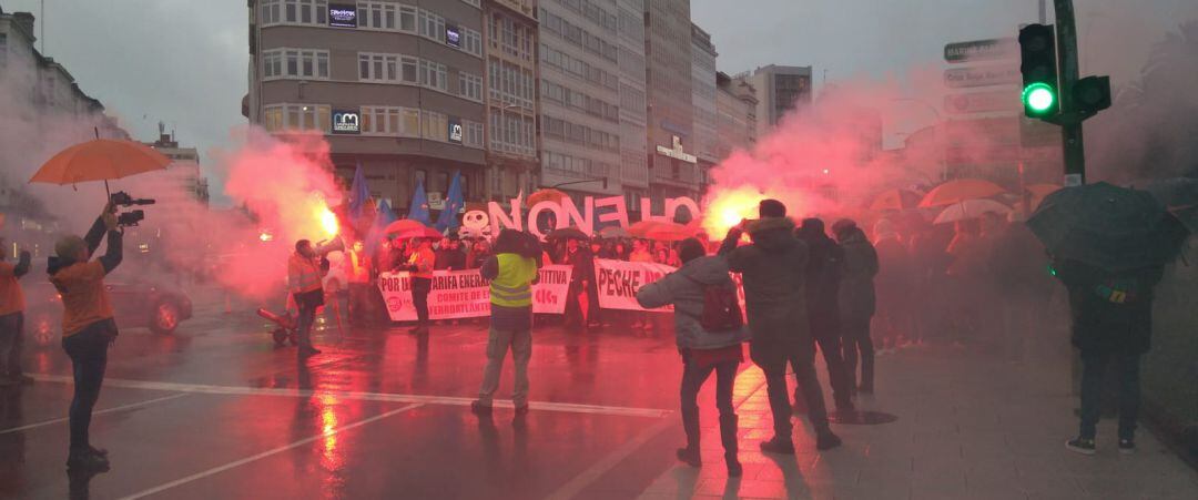 Concentración de trabajadores de Alcoa