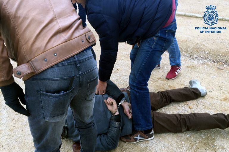 Momento de la detención del autor confeso del homicidio