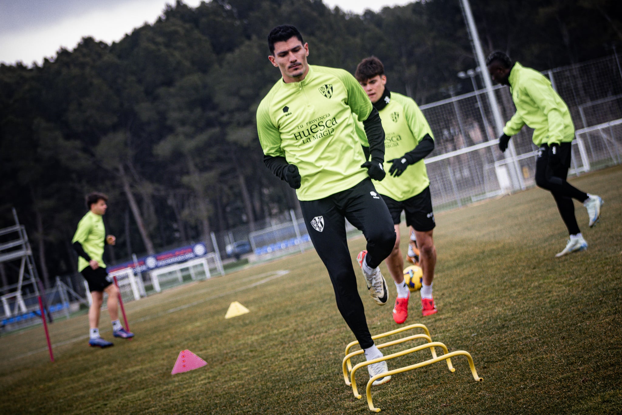 Miguel Loureiro, jugador de la SD Huesca