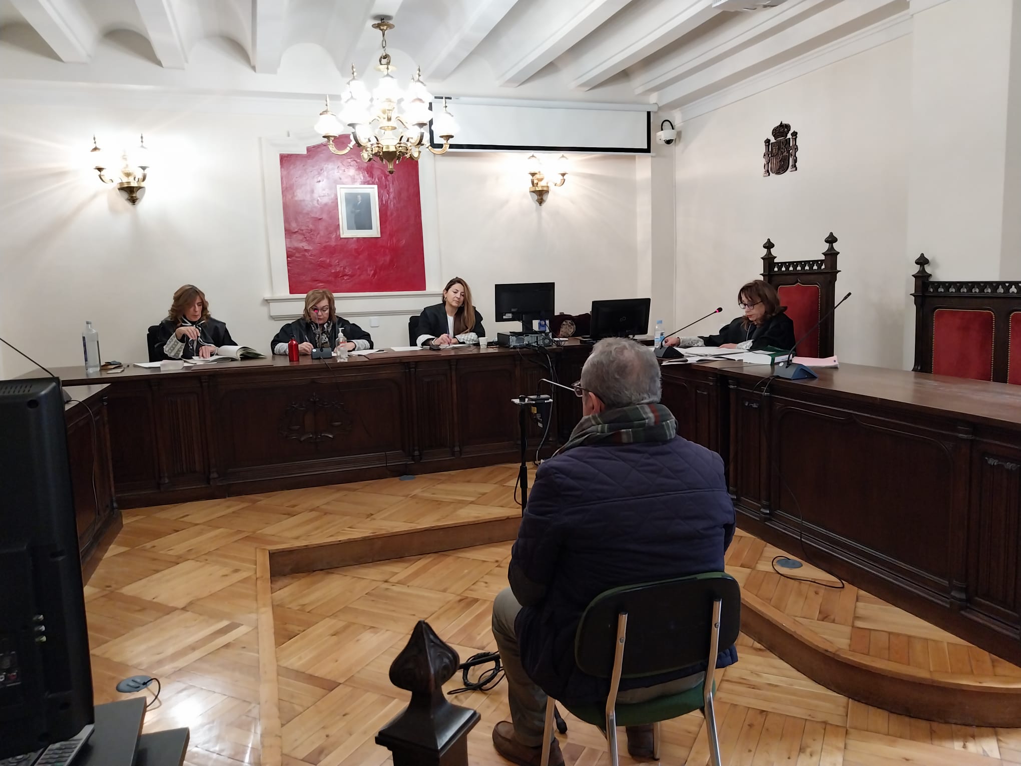José Manuel Pilo durante su declaración en la Audiencia Provincial