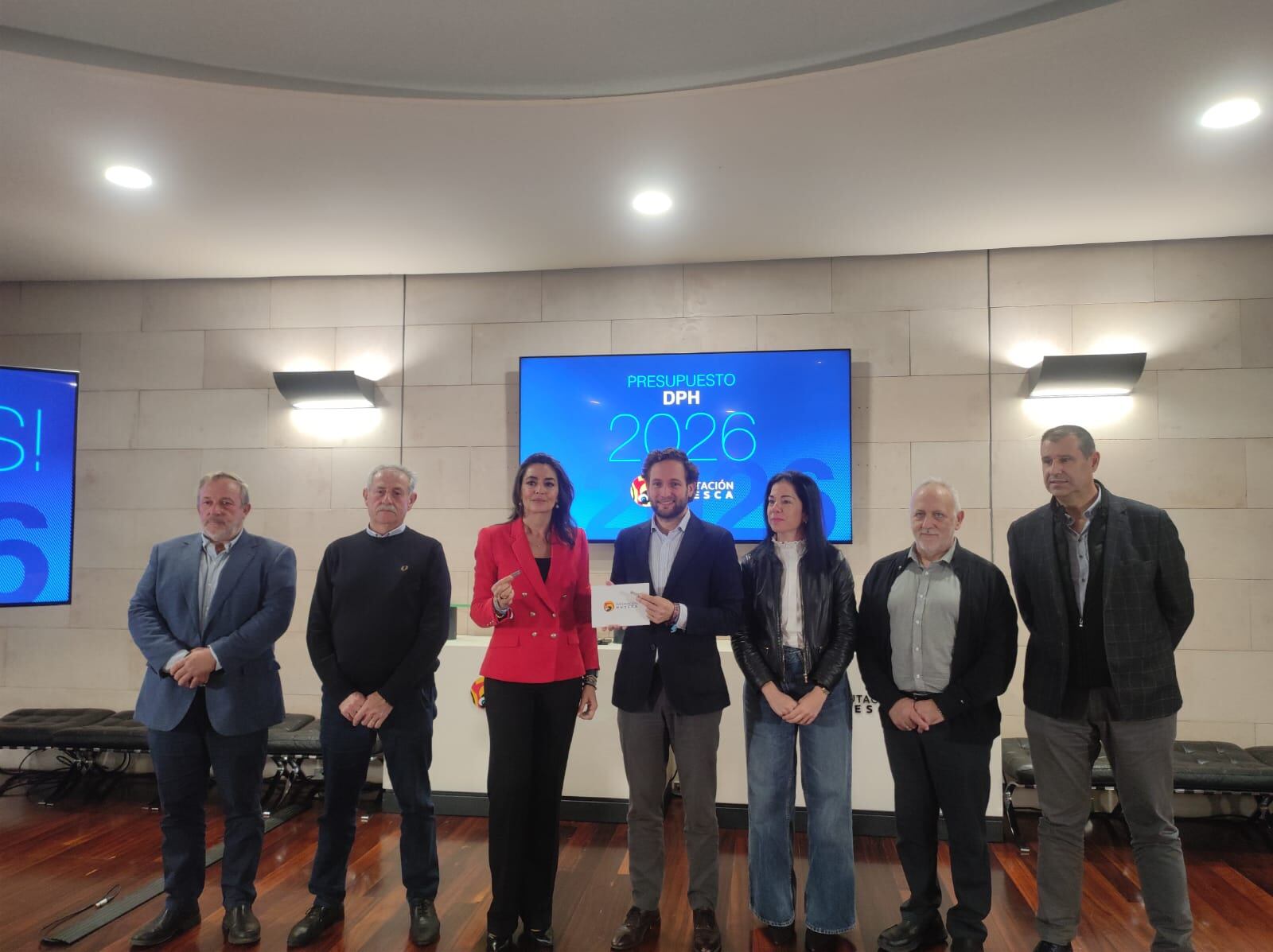 Presentación de los presupuesto de 2026 en la sede provincial.