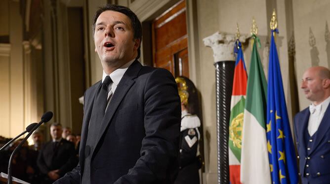 El primer ministro de Italia, Matteo Renzi.