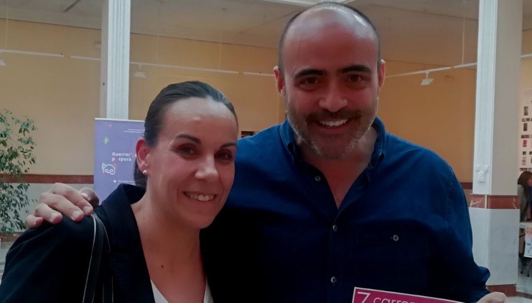 Eva María Masías junto a Francisco Fernández Bravo, portavoz de C's en Ciudad Real y candidato al Congreso