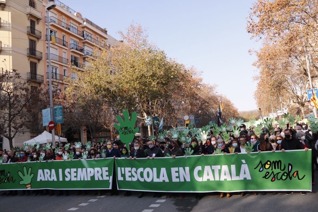 La manifestación en contra de la sentencia del 18 de diciembre de 2021