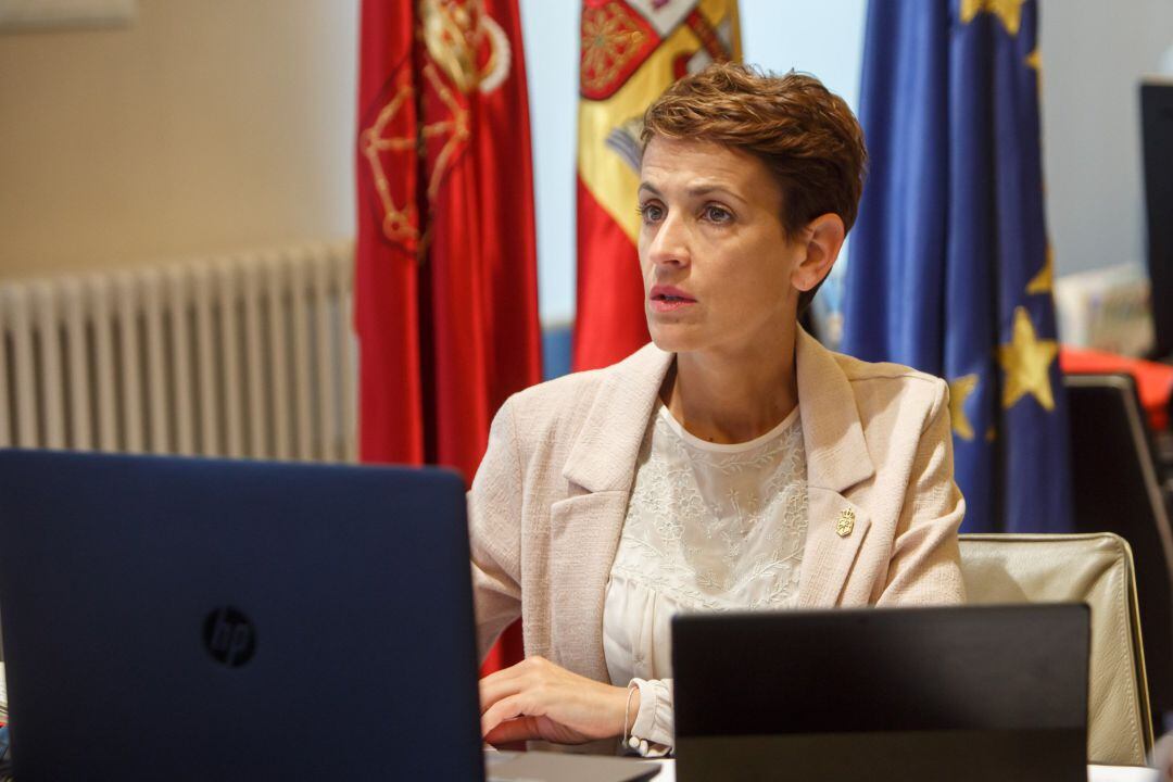 La presidenta del Gobierno de Navarra, María Chivite