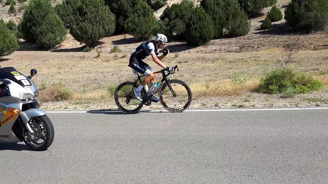 El granadino del Kometa, Carlos Rodríguez, durante su aventura en solitario.