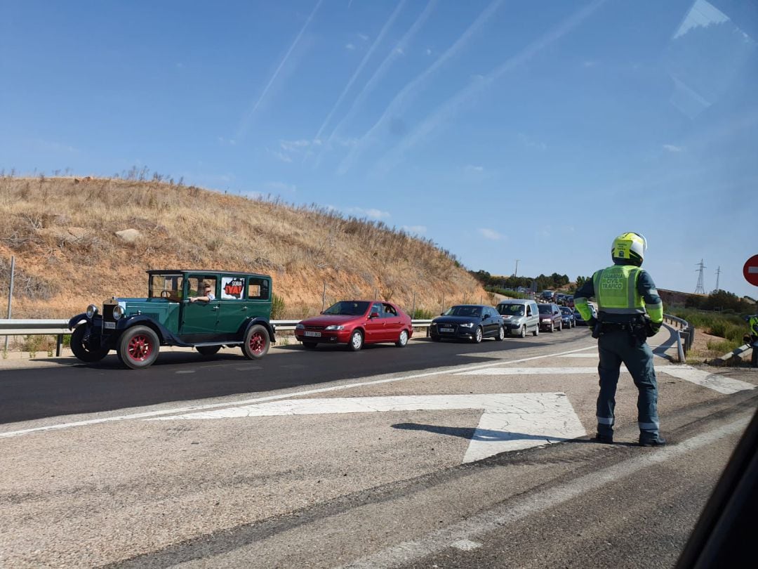 Marcha lenta por la Autovía del Duero