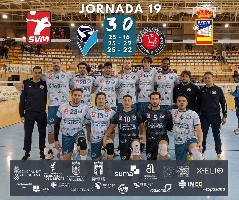 Voleibol Villena Petrer ante el marcador final