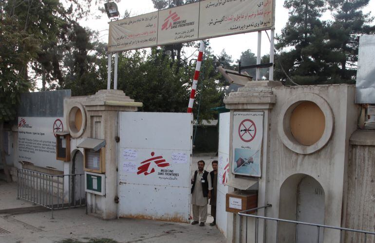 Hospital de Médicos Sin Fronteras en Kunduz, Afganistán, objetivo de un bombardeo estadounidense. 