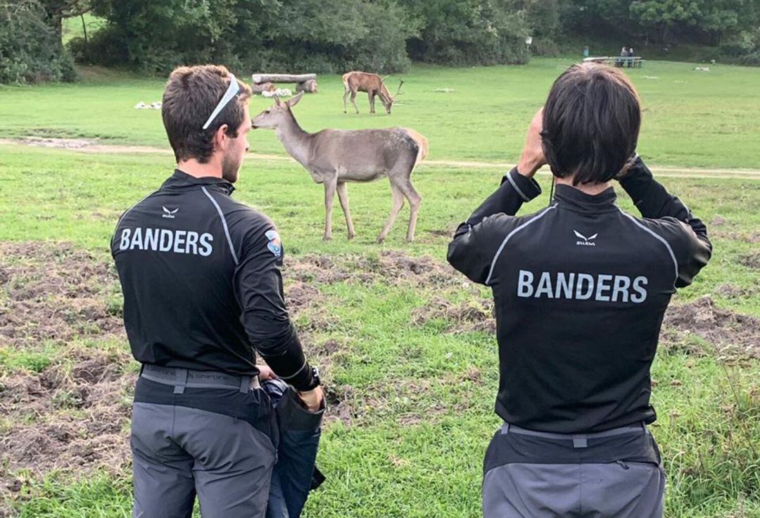 Membres del cos de Banders en una formació.