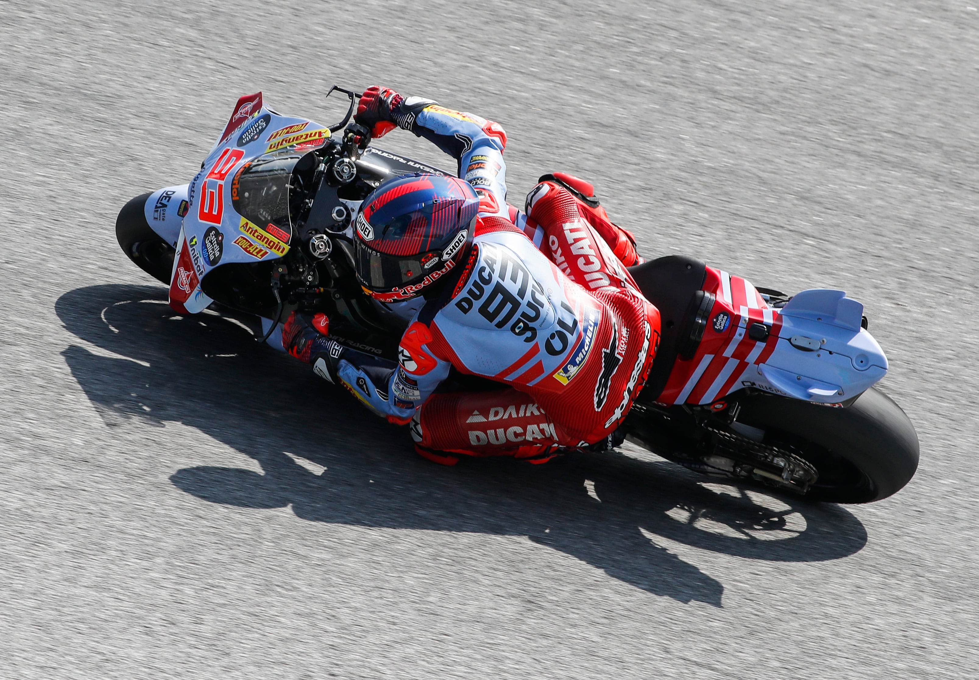 Marc Márquez sobre su Gresini en los test de Sepang