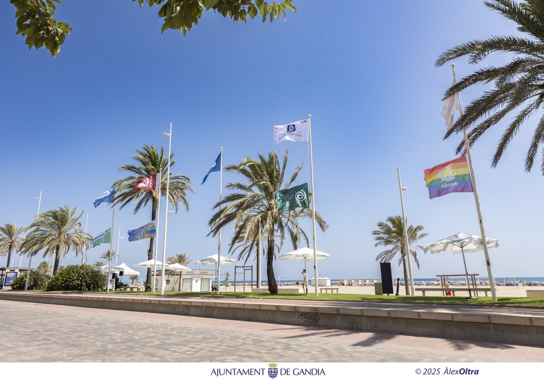 Certificaciones de calidad y servicios obtenidas por la playa de Gandia