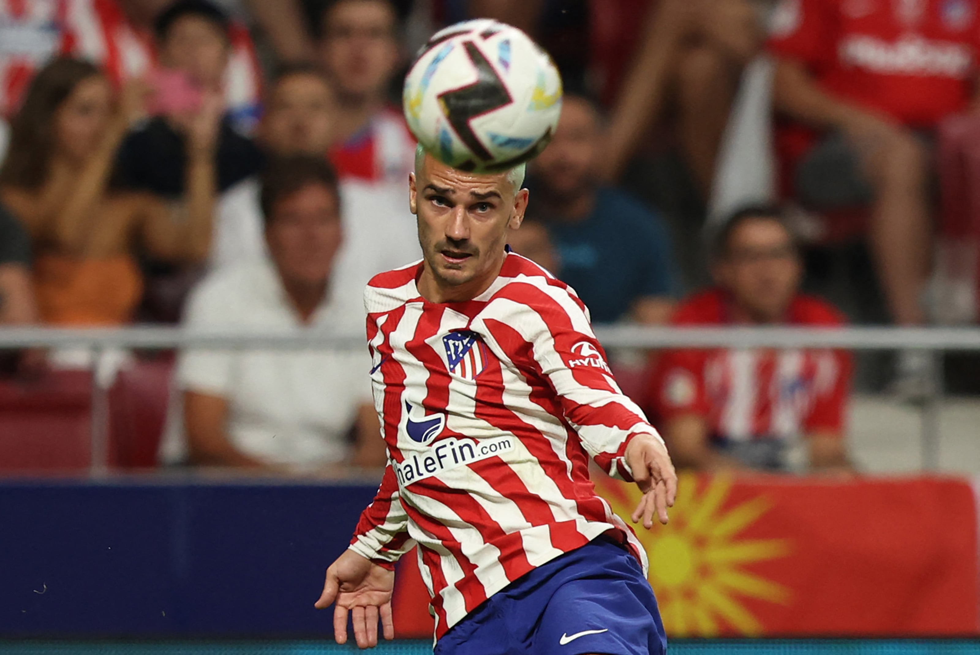 Antoine Griezmann, durante el Atlético-Villarreal (Photo by THOMAS COEX/AFP via Getty Images)