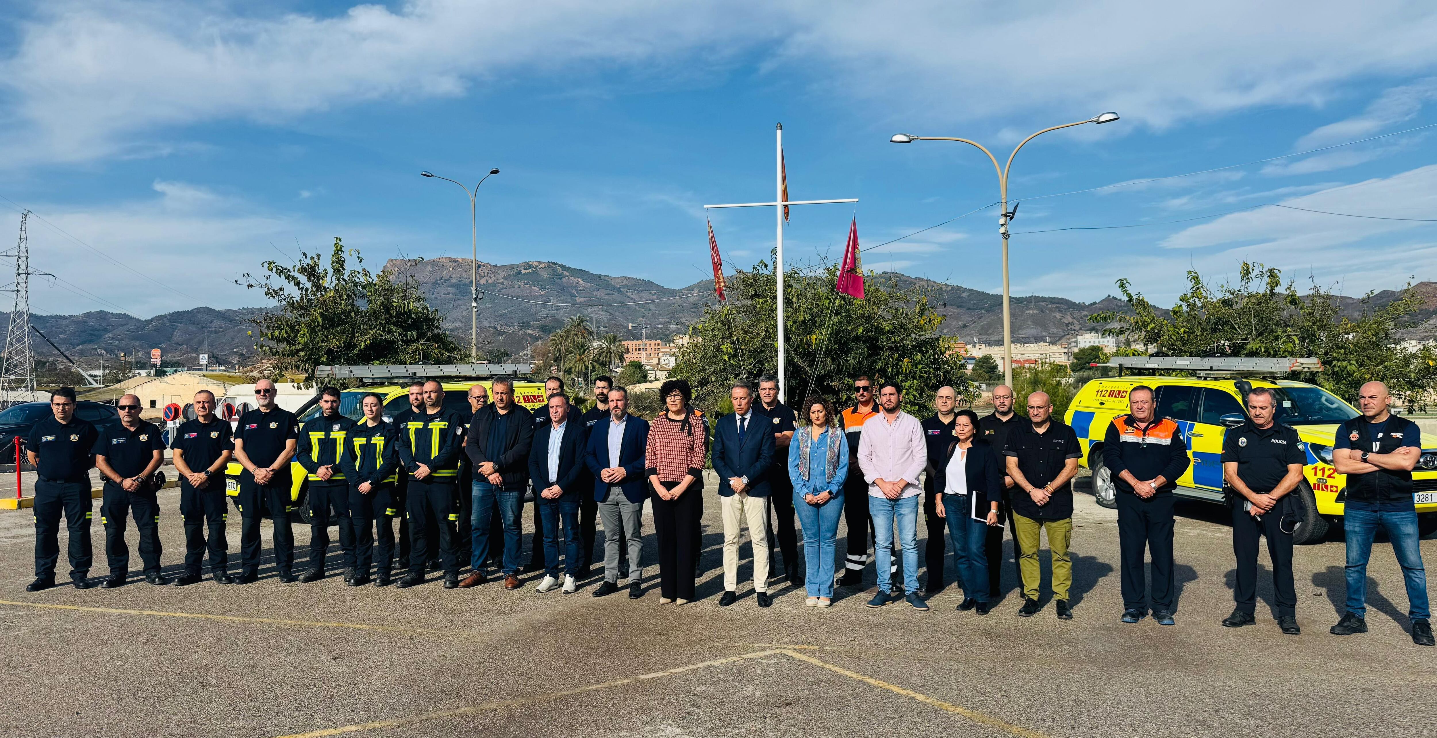 Minuto de silencio en Lorca por las víctimas de la Dana de Valencia