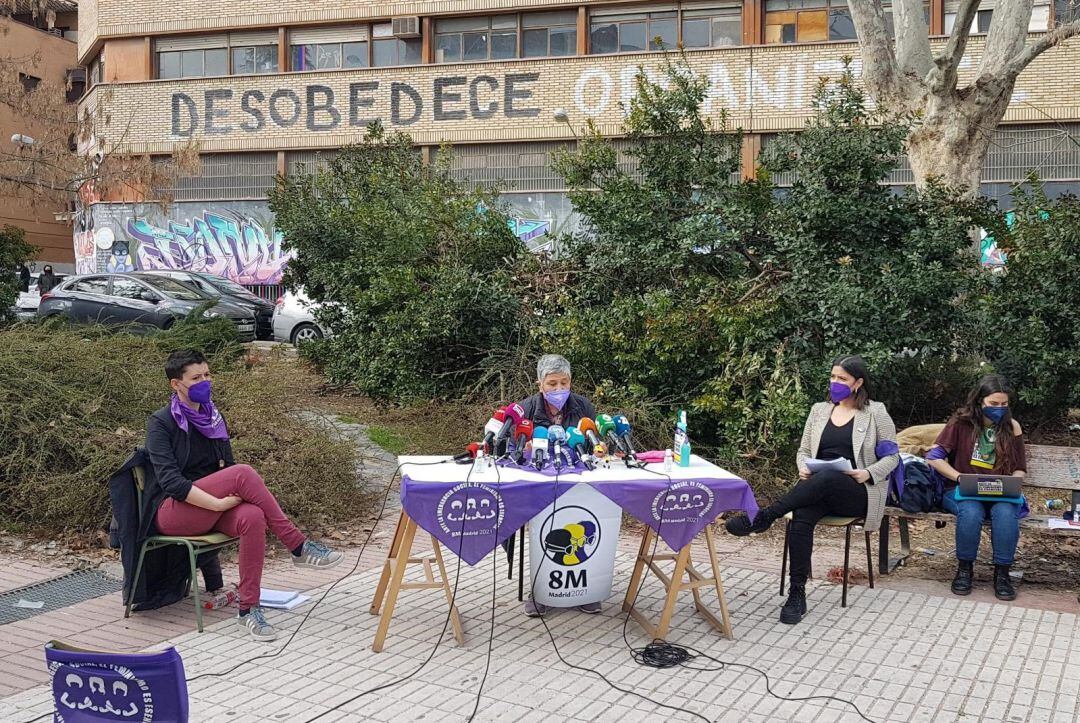 Voceras del movimiento feminista Comisión 8M de Madrid.