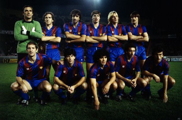 El Barcelona de Diego Maradona.