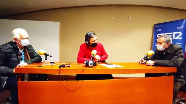 Simón Ángel Ros Perán, arquitecto, y Rafael Ruíz, presidente del Casino