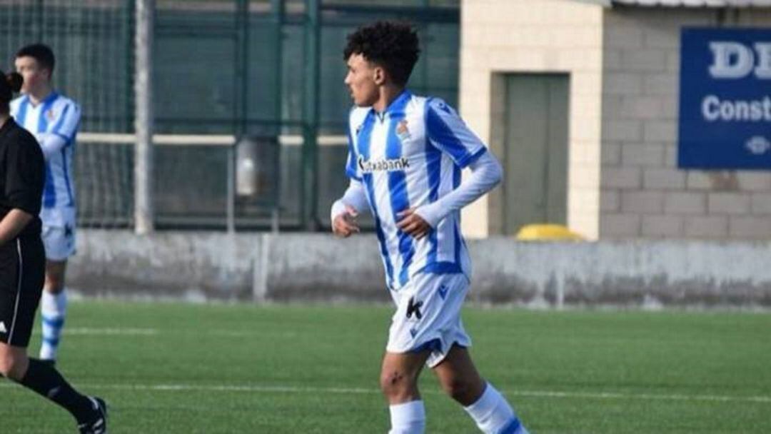 Dario Ramíez en un partido amistoso con la Real Sociedad