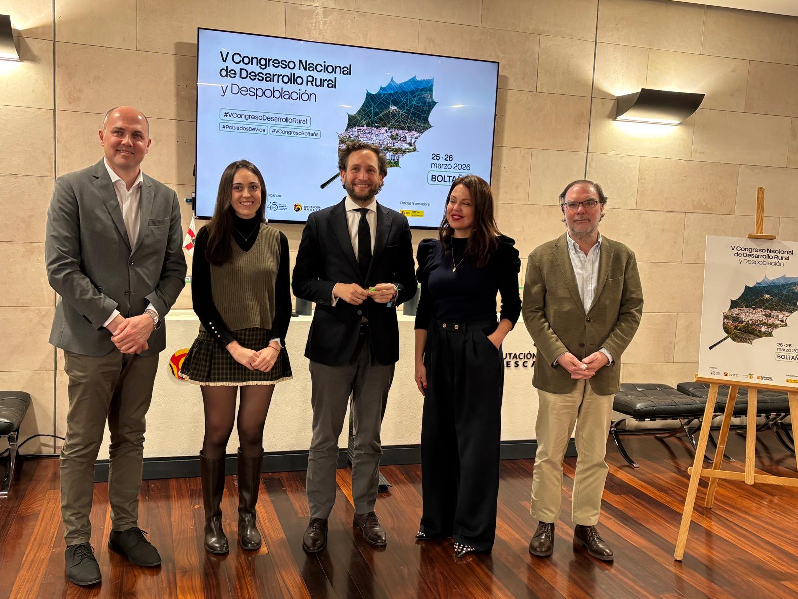 Presentación del V Congreso Nacional de Desarrollo Rural y Despoblación, que se celebrará en Boltaña
