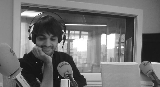 Eneko Sagardoy durante la entrevista en Radio Bilbao