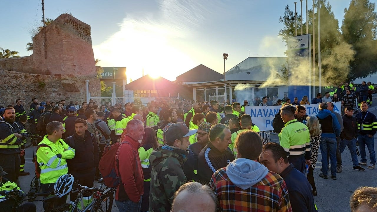 Protestas trabajadores de Navantia