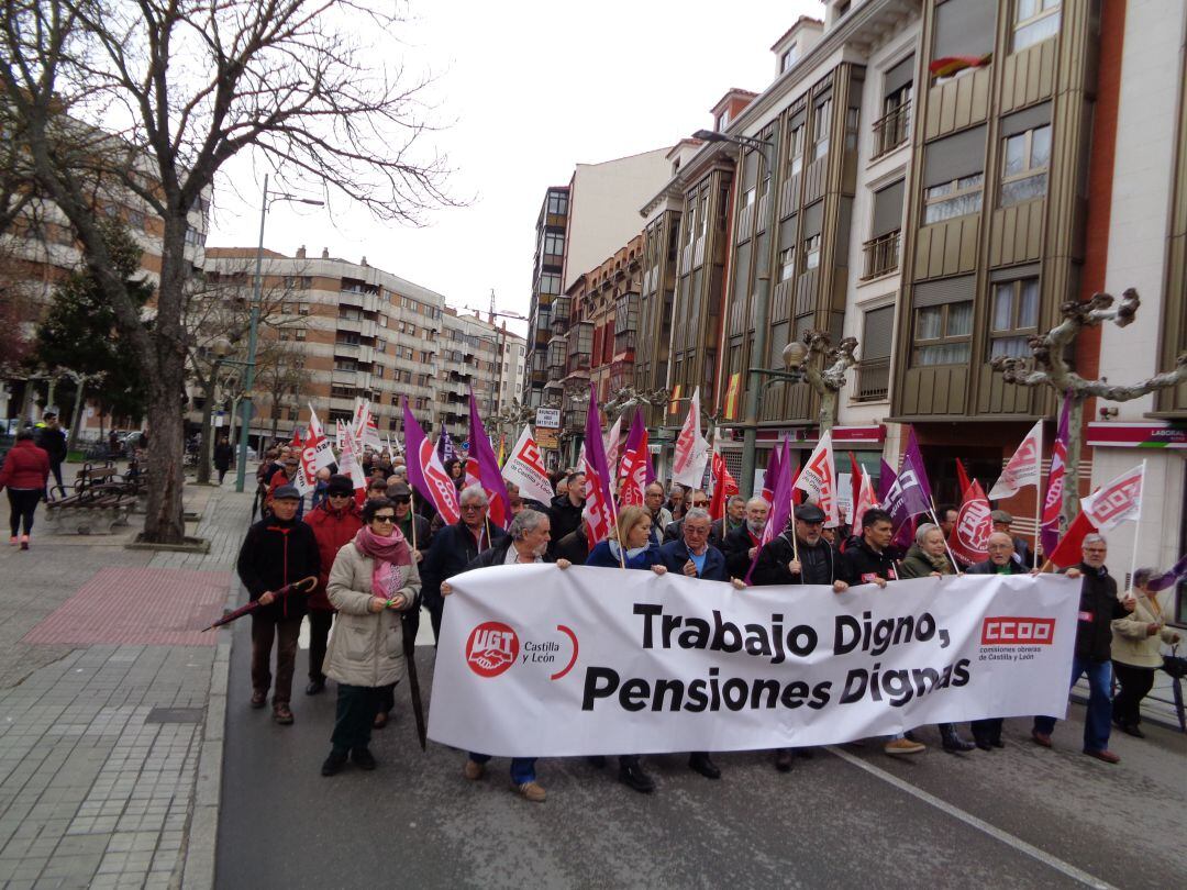 Imagen de la manifestación de abril por unas pensiones dignas