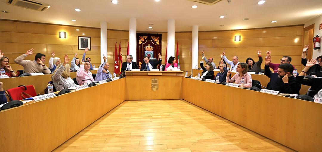 Imagen del Pleno extraordinario del Ayuntamiento de Coslada, celebrado este miércoles.