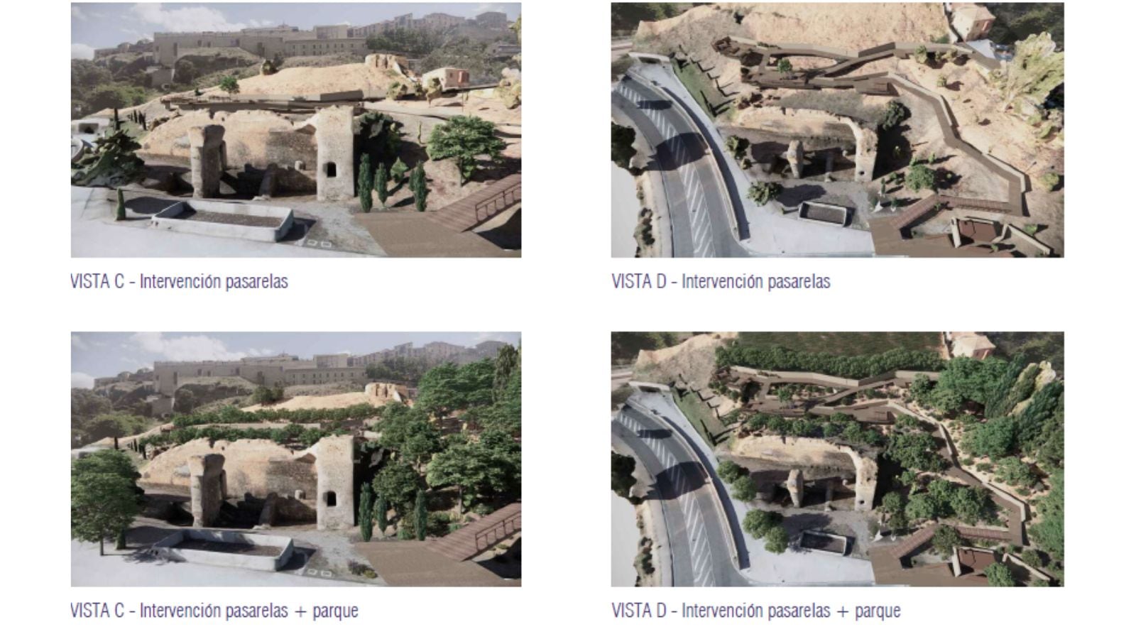 Detalles del proyecto de remodelación del entorno de la Ronda del Granadal en Toledo