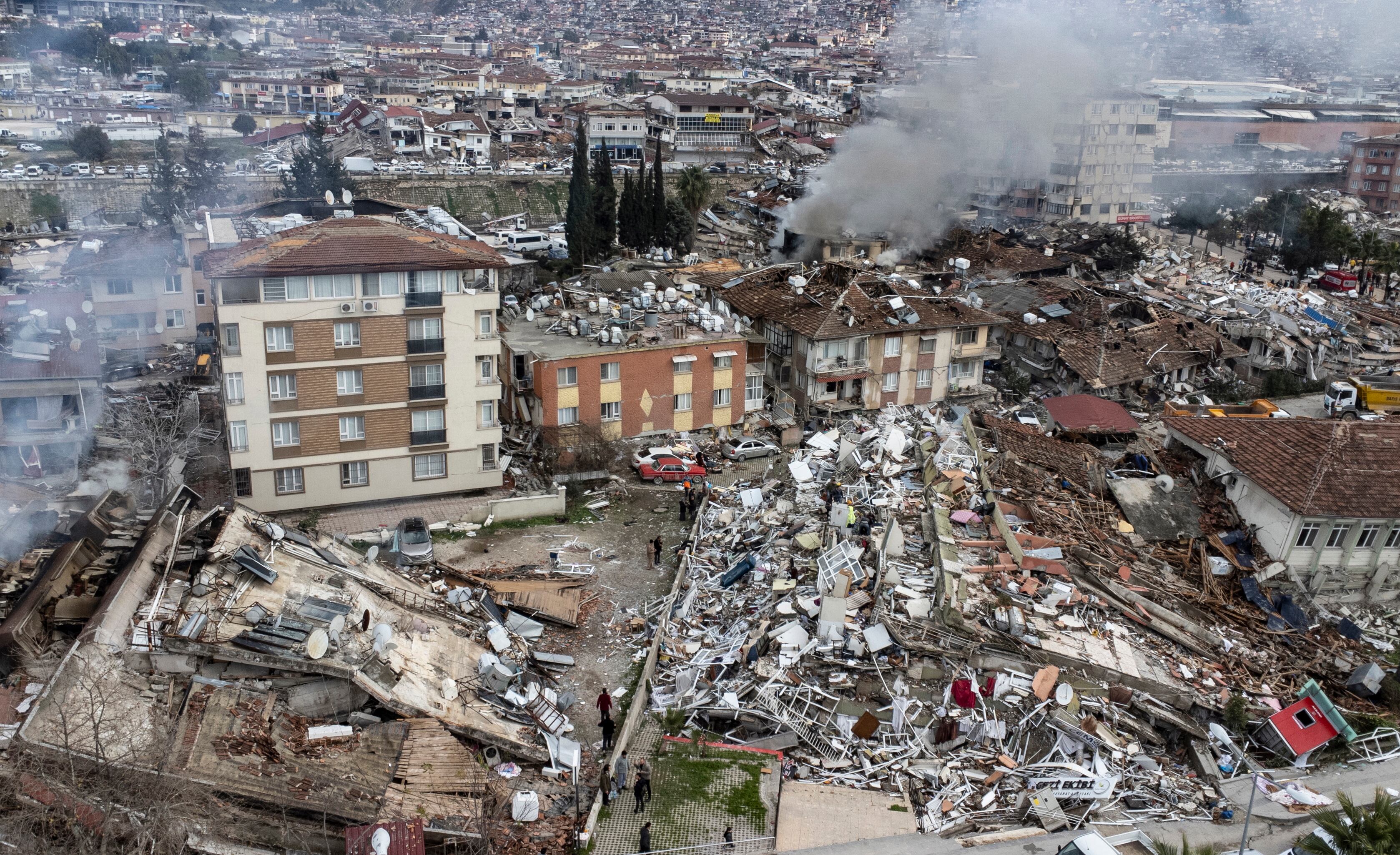 Imagen de la ciudad turca de Hatay tras el paso de los terromotos