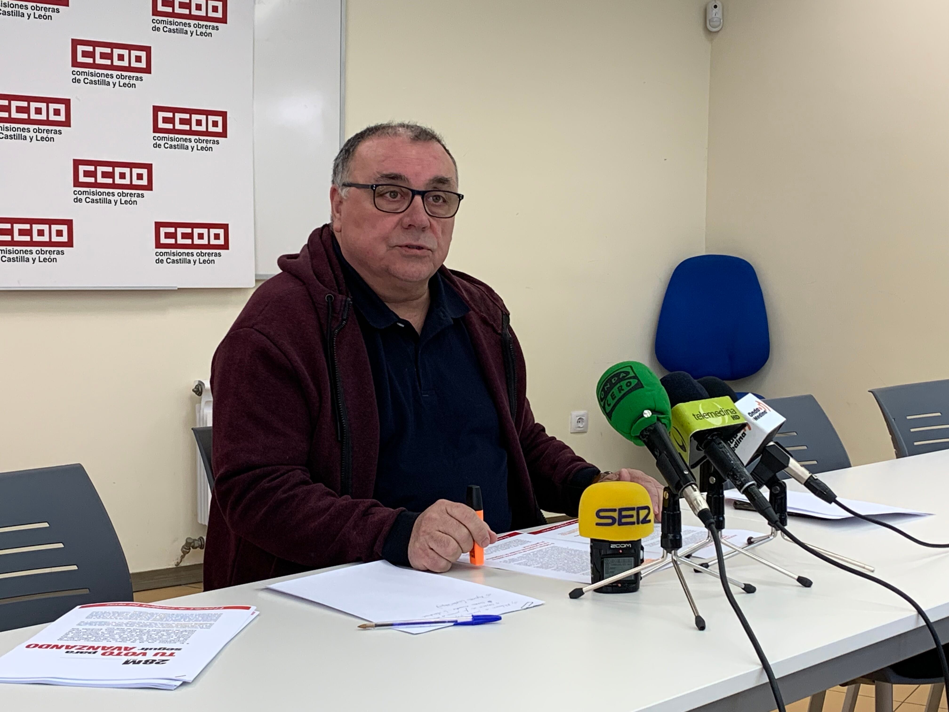 Isidoro Hernández explica las propuestas de CCOO ante las elecciones