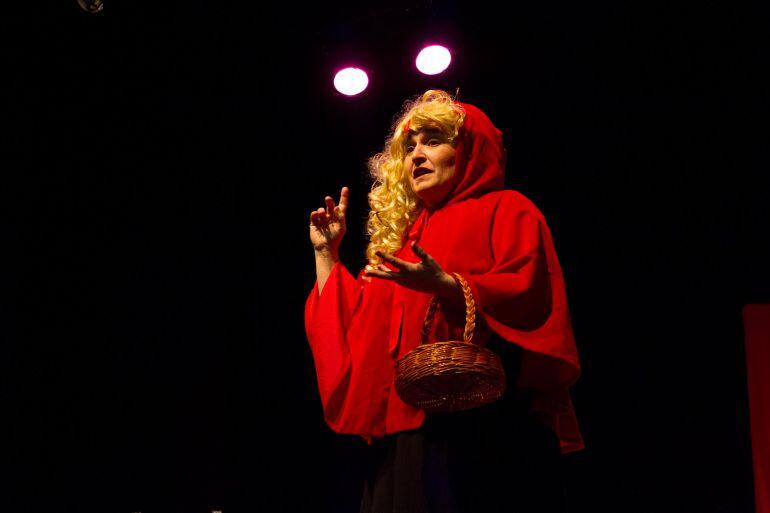 Mercedes Herrero en un momento de la representación