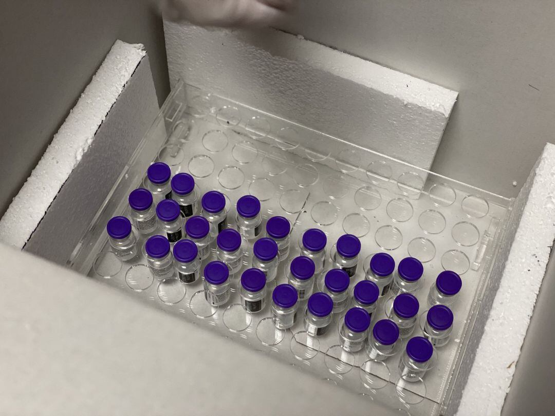 Llegada de vacunas a Cantabria.