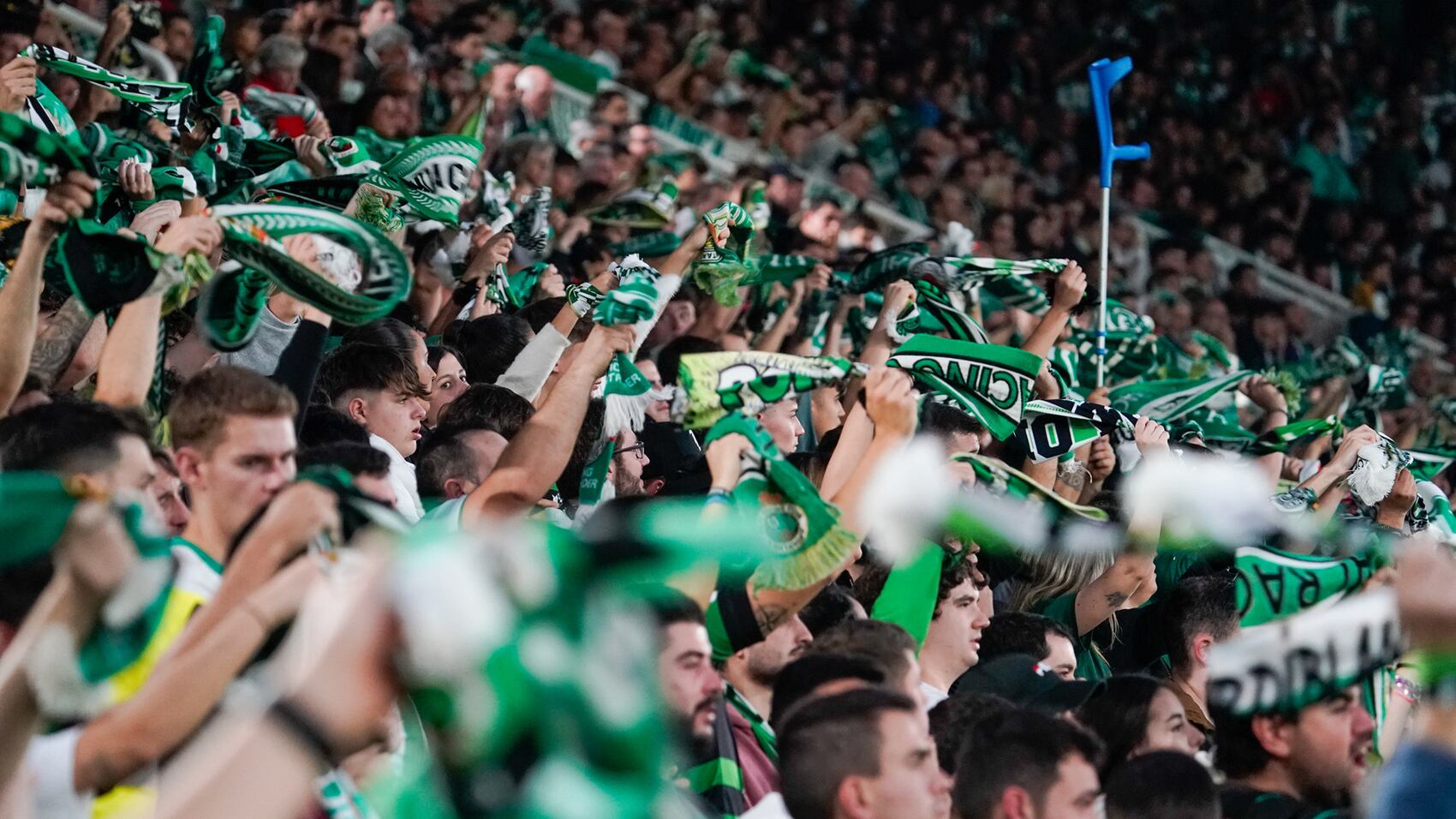 Afición del Racing en El Sardinero