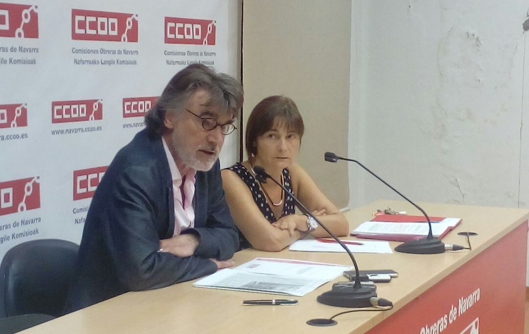 Chechu Rodríguez, secretario general de CCOO Navarra
