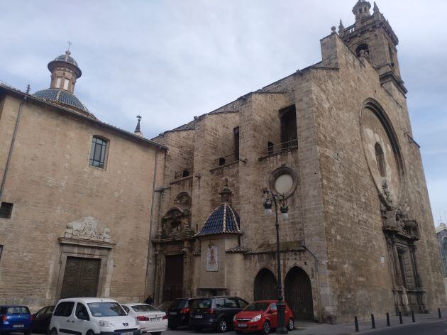 Lateral de la iglesia de los Santos Juanes en una imagen reciente