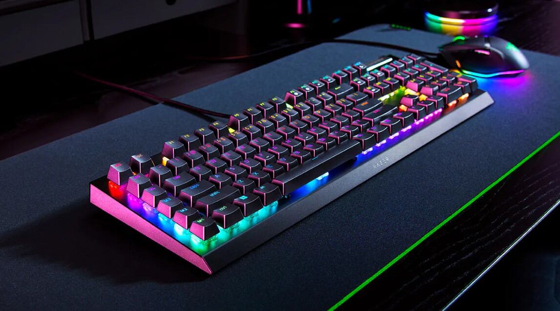 Así es el Razer BlackWidow V4 X.