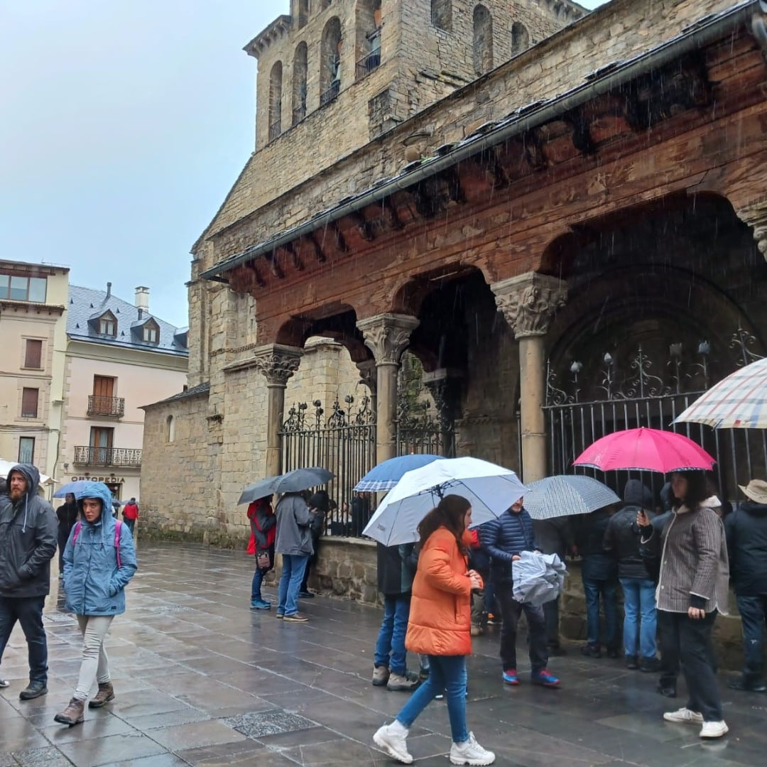 Imagen de recurso de un día de lluvia en Jaca