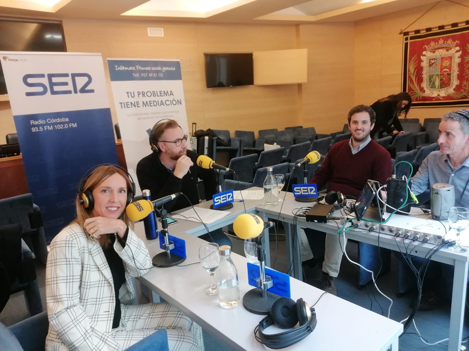 Día Europeo de la Mediación. Carmen Castilla, José Manuel León y Enrique Montero