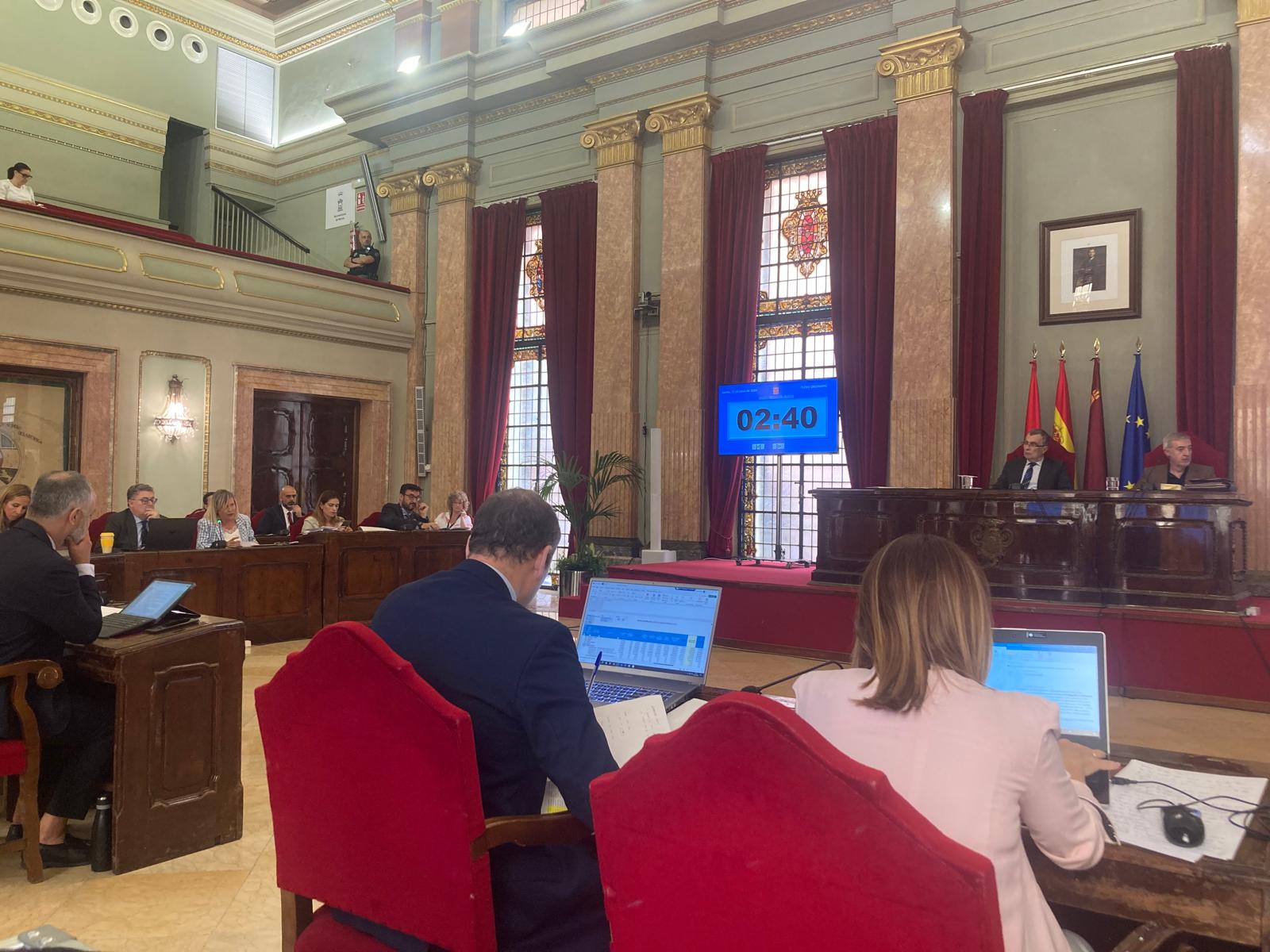 Pleno ordinario del mes de junio en el Ayuntamiento de Murcia