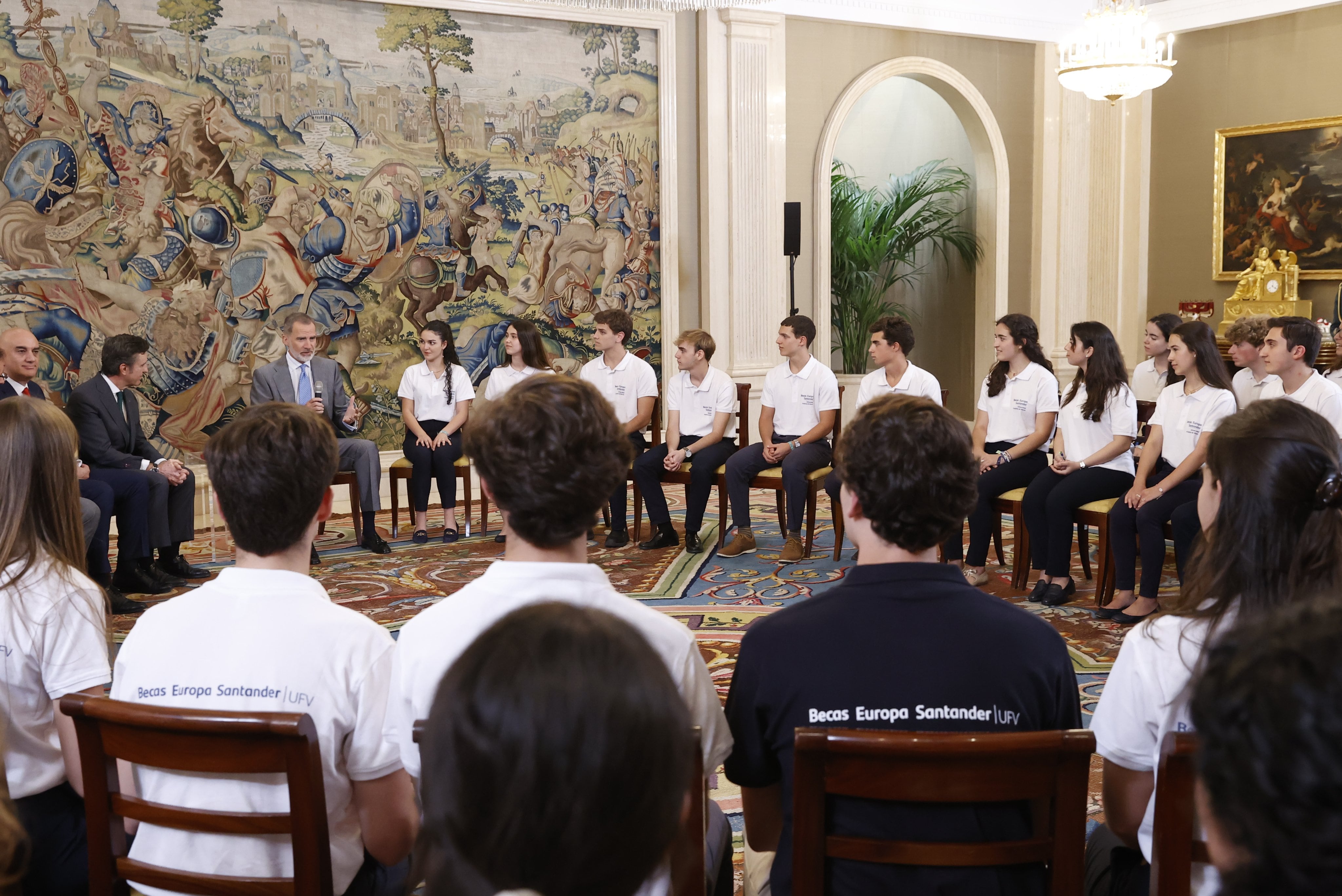 Todos los participantes en la audiencia Real este miércoles