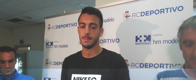 Joselu, jugador del Deportivo de la Coruña