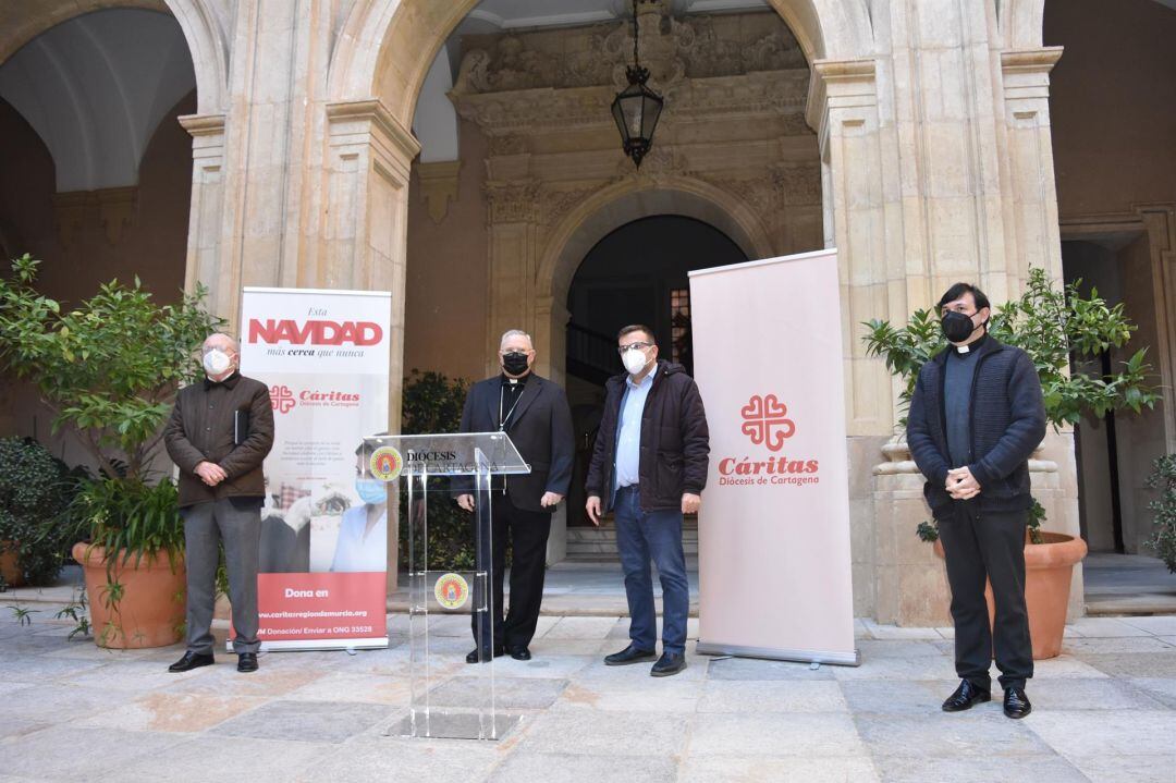 Imagen de la presentación de Cáritas en Navidad