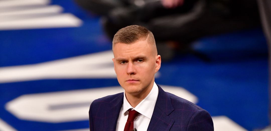 Porzingis, durante un partido de los Knicks esta temporada