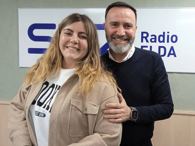 Abanderada y Capitán de los Moros Marroquíes en el estudio de Radio Elda SER.