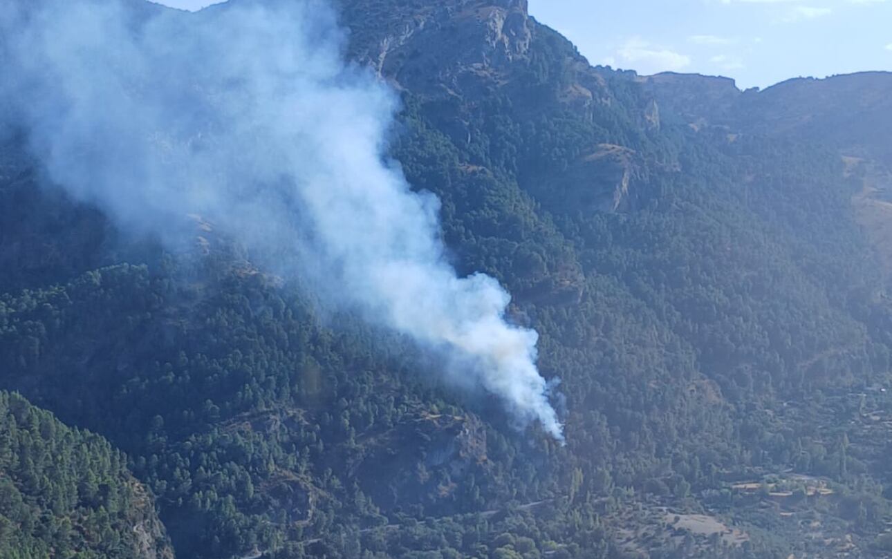 Incendio forestal declarado en La Iruela.
