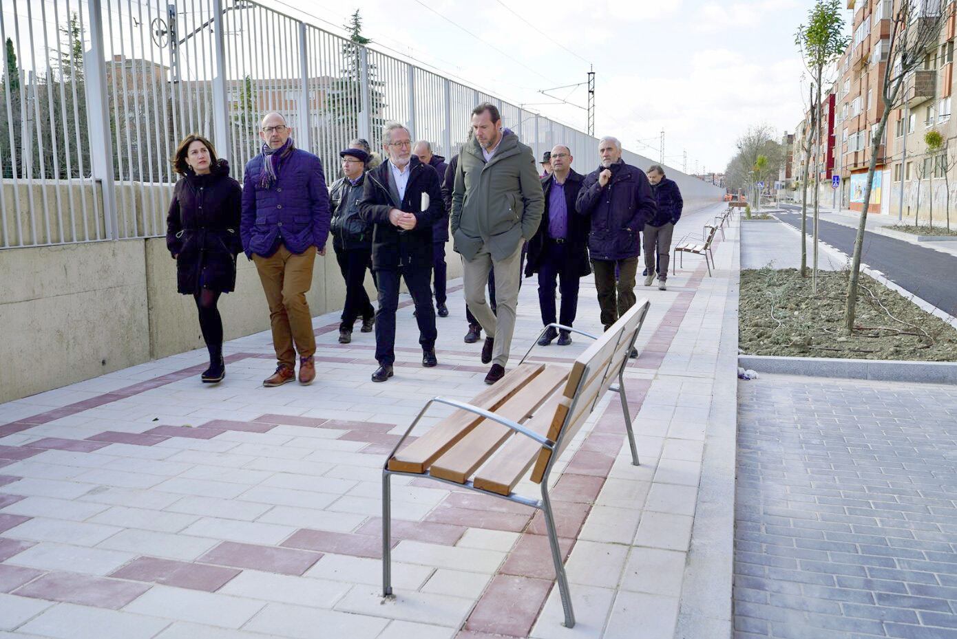 El alcalde visita las obras de la calle Seo