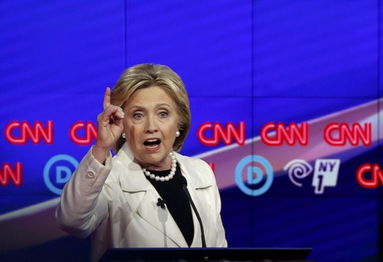 Hillary Clinton en el debate del jueves