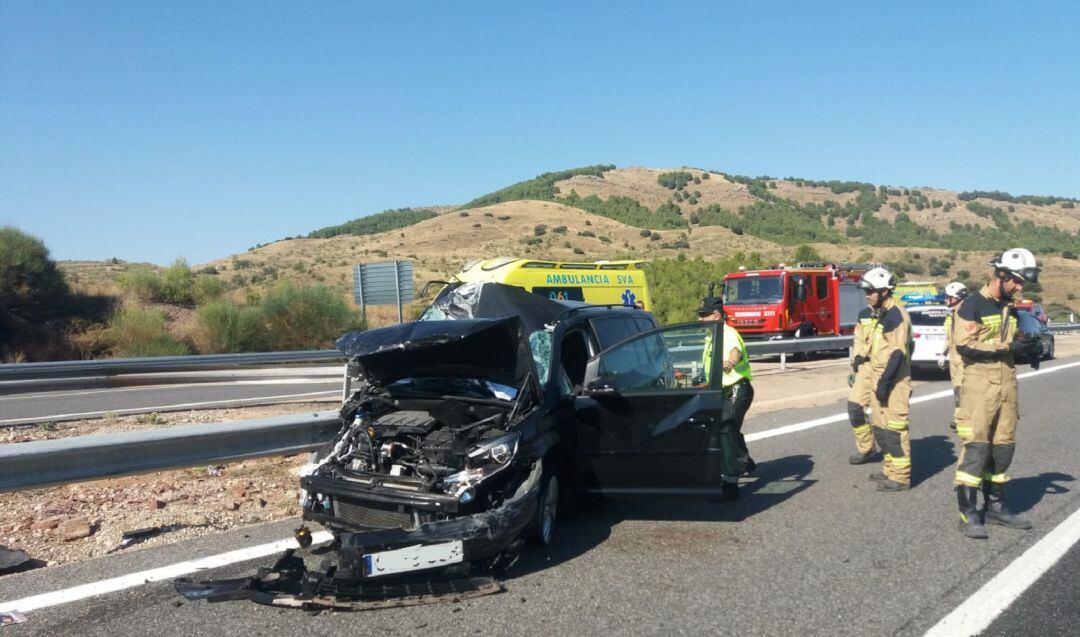 Accidente ocurrido este verano en la provincia de Zaragoza (Archivo)