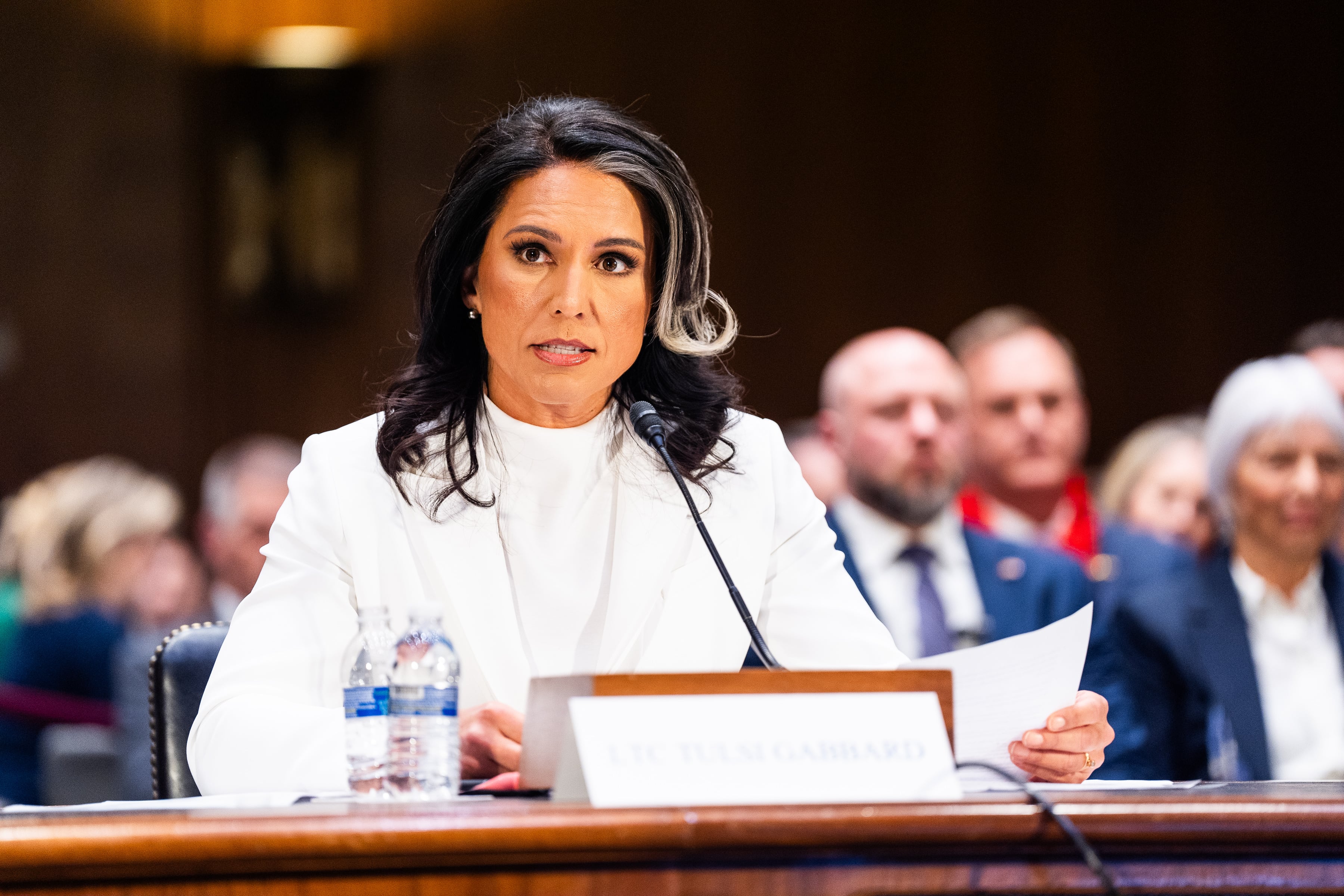 La jefa de inteligencia de Estados Unidos, Tulsi Gabbard, en una imagen de archivo.(Photo by Demetrius Freeman/The Washington Post via Getty Images)
